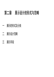 展示设计的形式与分类