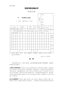 铁路货物运输合同