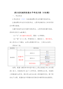 机械类技能水平考试方案