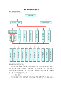 现场组织管理机构框图