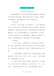 班子成员个人整改方案(最新篇)