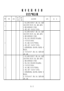 C1-4-2-1 安全生产例会台账