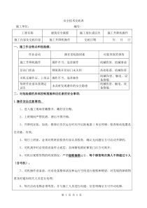 4 施工升降机司机安全技术交底