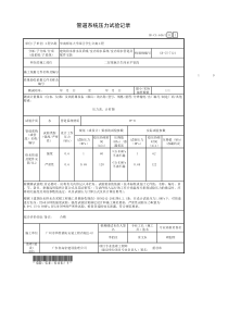 6.4.6、管道系统压力试验记录