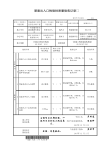 7.1.1.234、屋面出入口检验批质量验收记录(002)