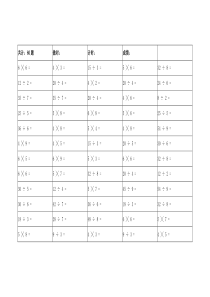 二年级乘除混合运算口算题