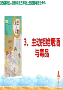 部编版五年级上册道德与法治-3.主动拒绝烟酒与毒品-ppt课件