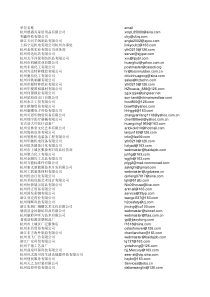 杭州市企业电子邮箱及部分浙江省企业邮箱