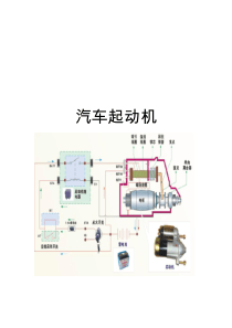 实训二起动机的拆装及检修