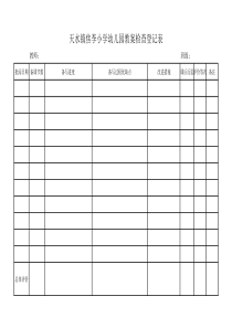 教案检查登记表