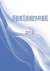 肝脏常见疾病的mr表现ppt课件