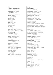 TPO听力词汇整理