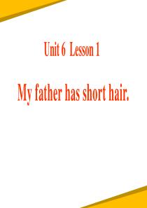 鲁科版四年级英语上--My-father-has-short-hair(2)