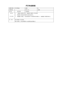 《汽车构造》全书教案——第十二讲：离合器