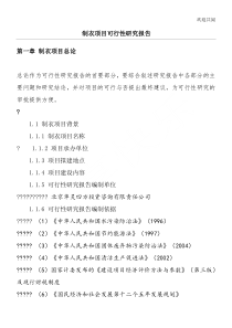 制衣项目可行性研究报告