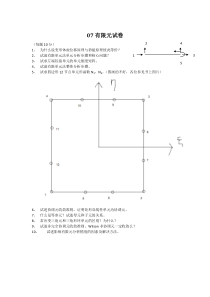 同济大学有限元试卷