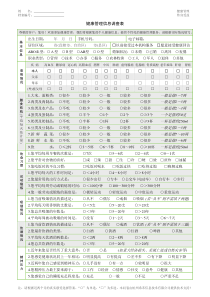 健康调查问卷A4模板