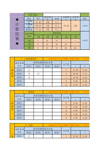 公路桥梁技术状况评定分值计算EXCEL表格(梁桥-拱桥)