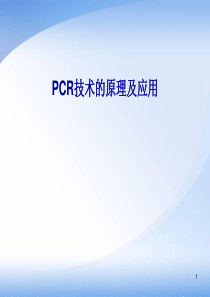 PCR技术的原理及应用ppt课件