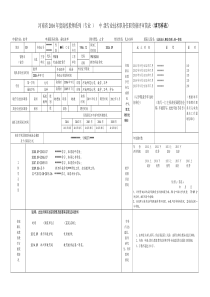 专业技术职务任职资格评审简表(样表)