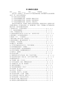 学习障碍评定量表