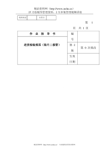 某电子公司进货检验规范作业指导书（贴片二极管）