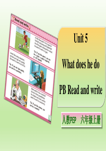 PEP人教版六年级英语上册Unit-5-What-does-he-do-PB-Read-and-wr