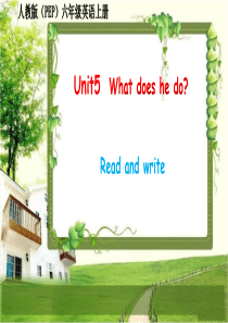 人教版(PEP)六年级英语上册-unit-5《What-does-he-do》B-Read-and-