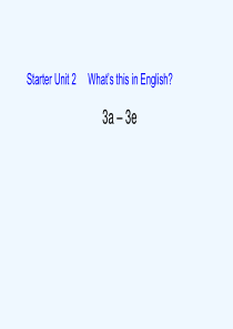 七年级英语上册-Starter-Unit2-Whats-this-in-English-3a-3e课