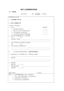 新员工试用期绩效考核表3