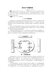 家具生产质量控制