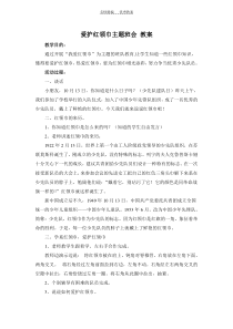 爱护红领巾主题班会教案