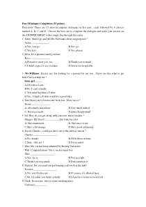 2009年6月广东省成人高等教育学士学位英语考试真题