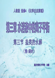 盐类的水解公开课