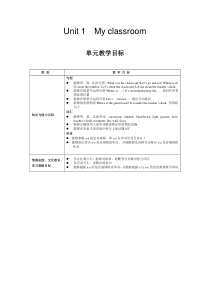 四上各单元教学目标