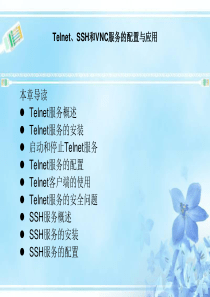 telnet、ssh和vnc服务的配置与应用