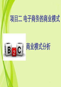 (一)B2C商业模式