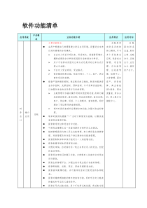 用友财务软件功能清单