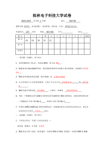 桂林电子科技大学试卷