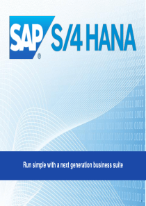 S4-HANA-新一代财务解决方案概览(60页)