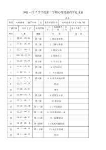 五年级下册心理健康教案