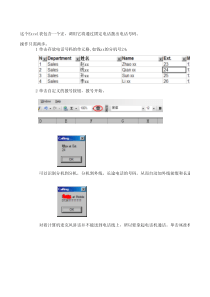 用EXCEL直接拔号打电话