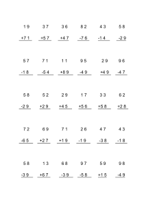 100以内加减法竖式计算题