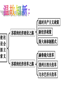 苏联社会主义改革与挫折-一轮复习资料