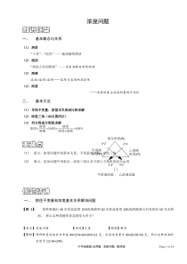 六年级奥数浓度问题含答案