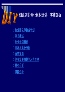 DIY创意店创业计划