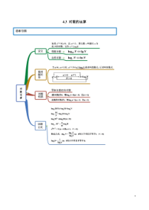 2020高一数学新教材必修1教案学案-4.3-对数解析版