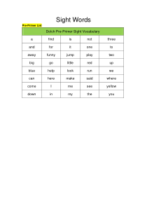 sight-words(汇总篇)