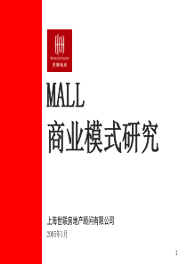 世联-MALL商业模式研究111页