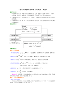 《整式的乘除》全章复习与巩固(提高)知识讲解